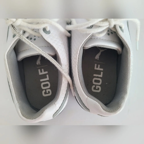 White Grey Puma TitanTour V2 Golf Shoes Size 6C Men’s Or 7C Women's - Picture 7 of 10